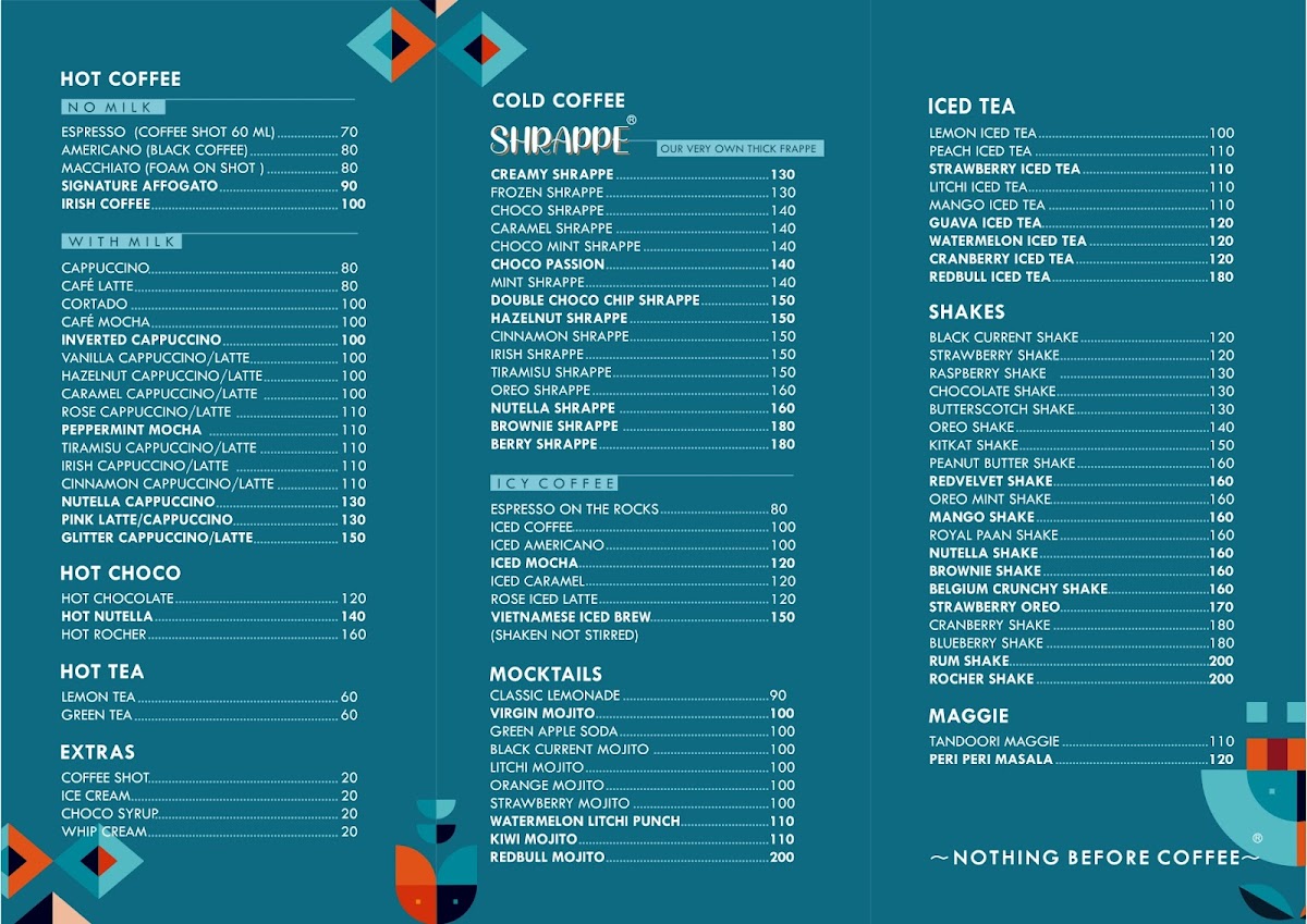 Menu Nothing Before Coffee - Sardarpur, Udaipur-1