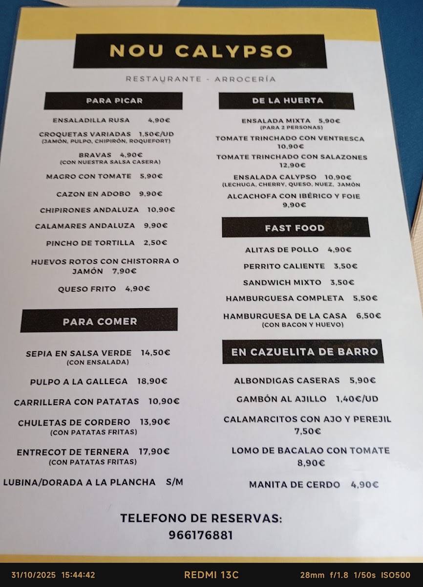 Menu Nou Calypso-4