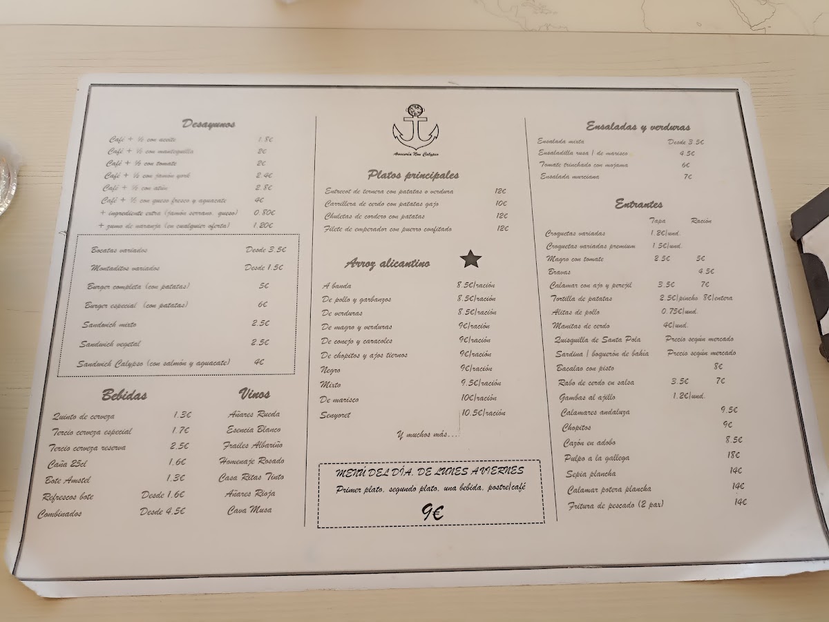 Menu Nou Calypso-9