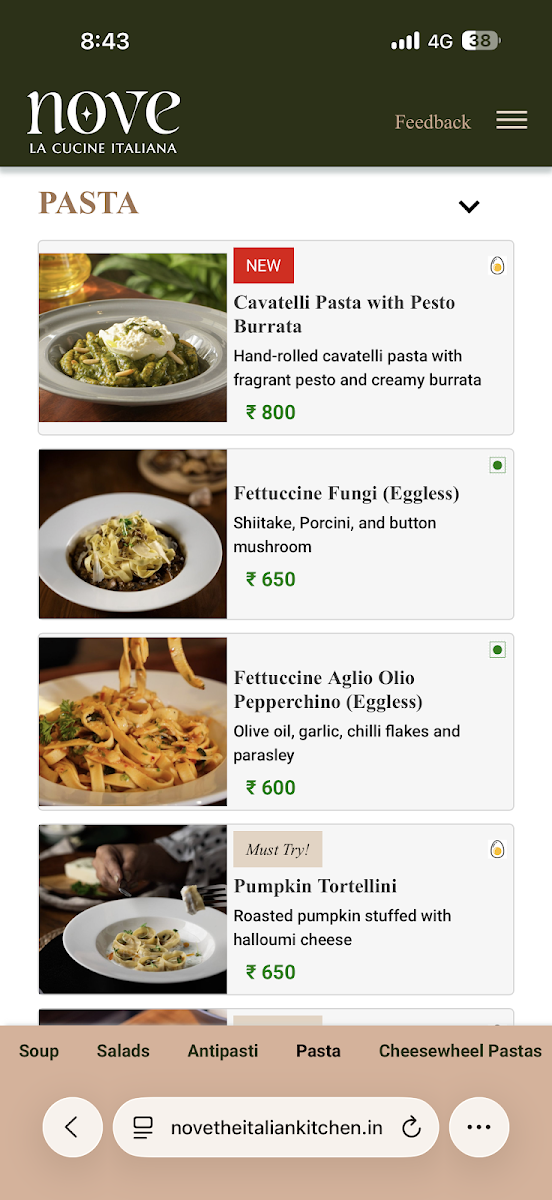 Menu Nove, The Italian Kitchen-3