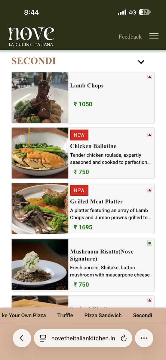 Menu Nove, The Italian Kitchen-4