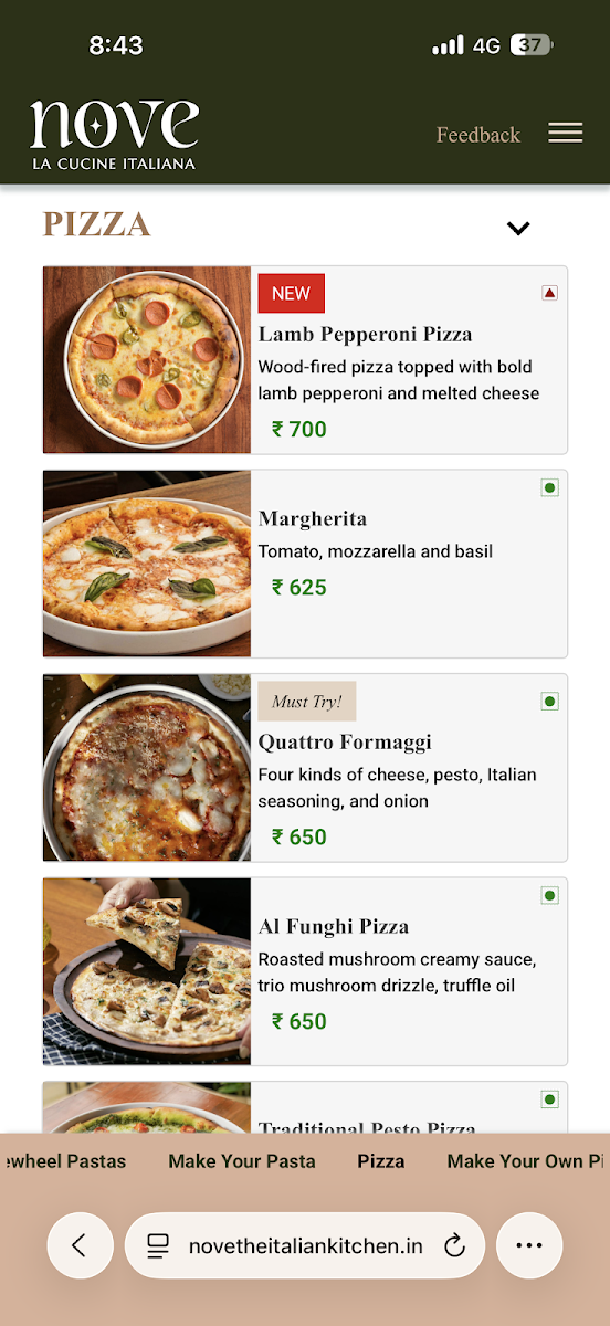 Menu Nove, The Italian Kitchen-5