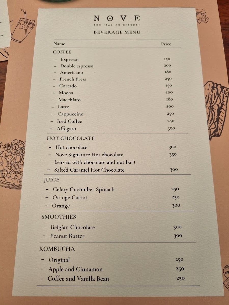 Menu Nove, The Italian Kitchen-6