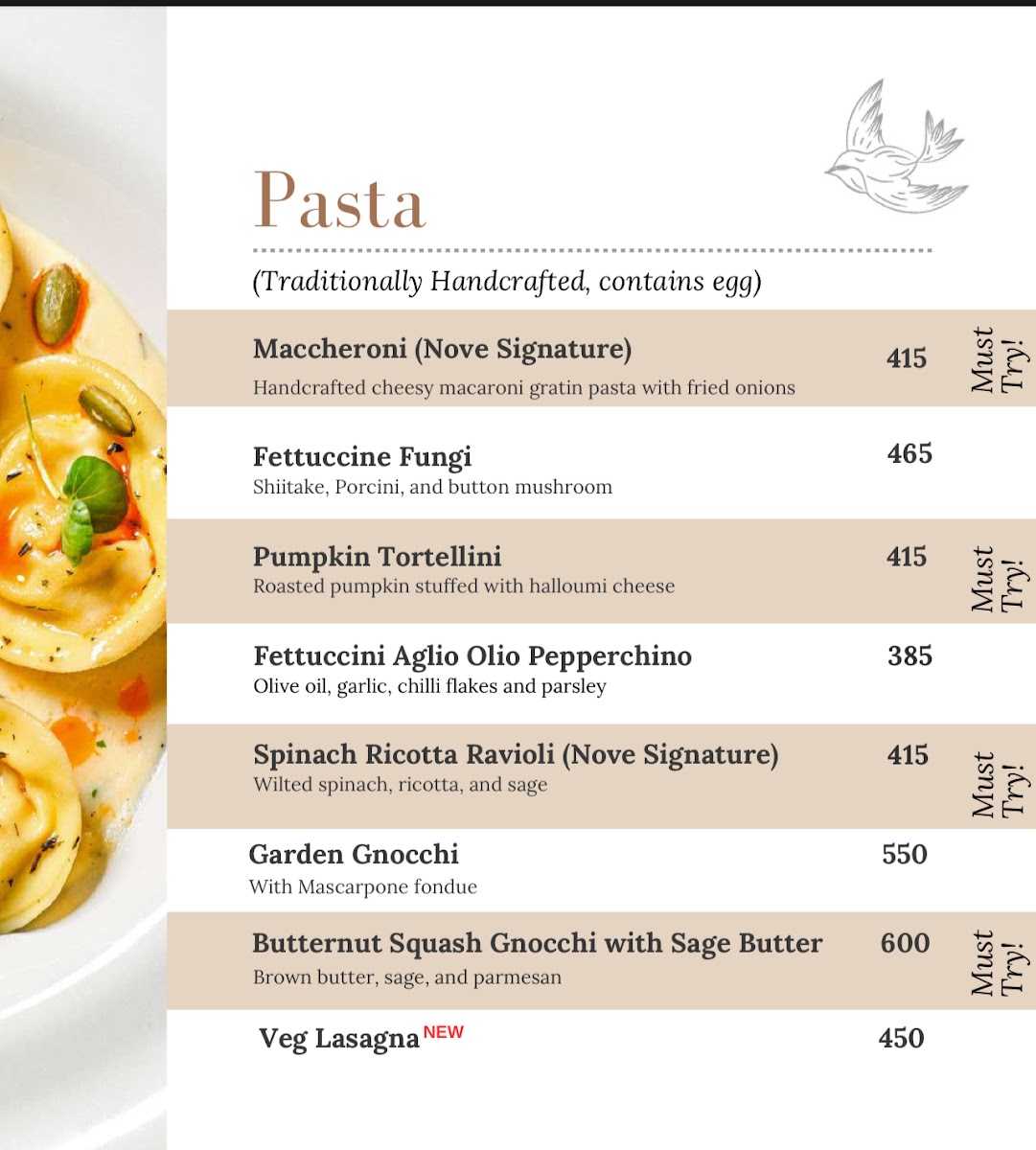 Menu Nove, The Italian Kitchen-9