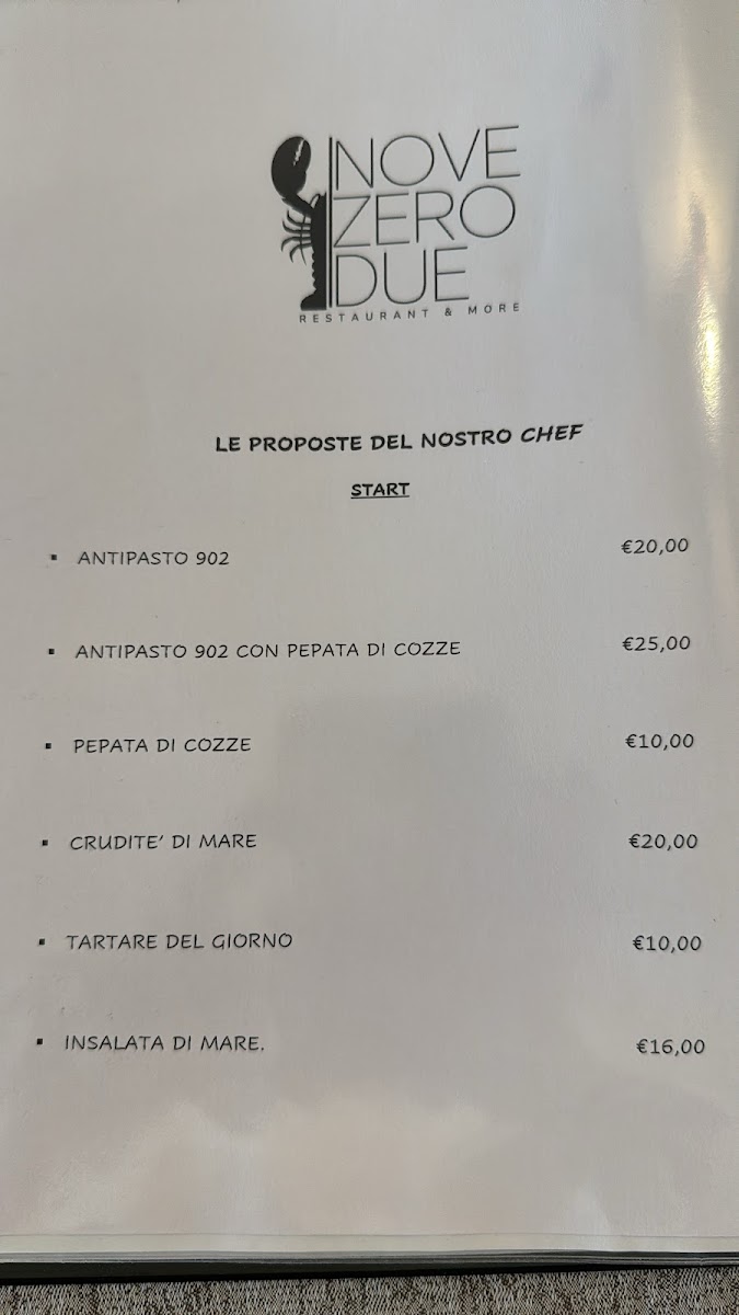 Menu Nove Zero Due Ristorante, Beach Resort E Bar Lounge-4