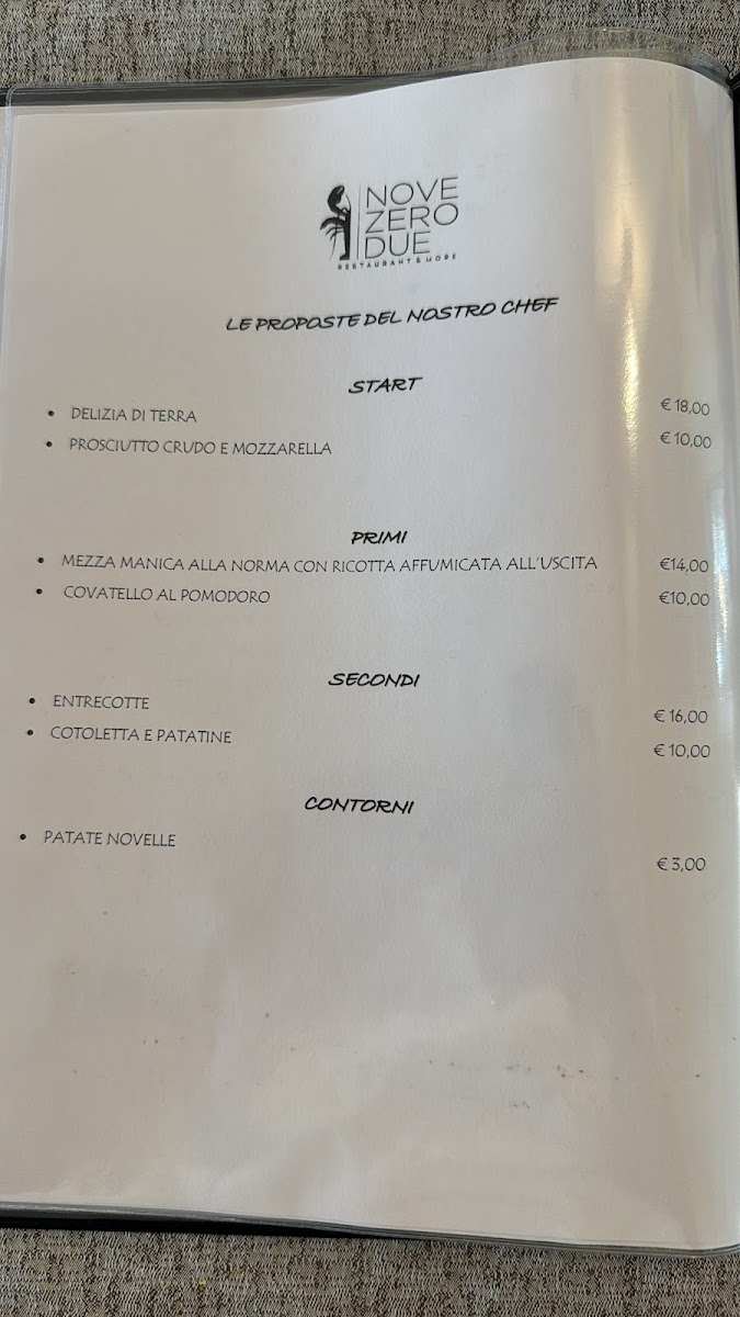 Menu Nove Zero Due Ristorante, Beach Resort E Bar Lounge-5