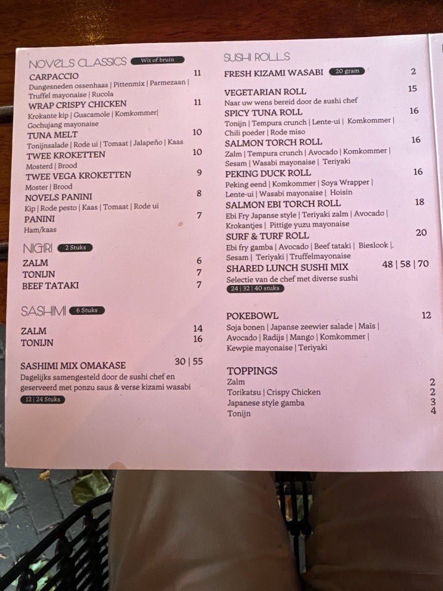 Menu Novels Zaandam-2
