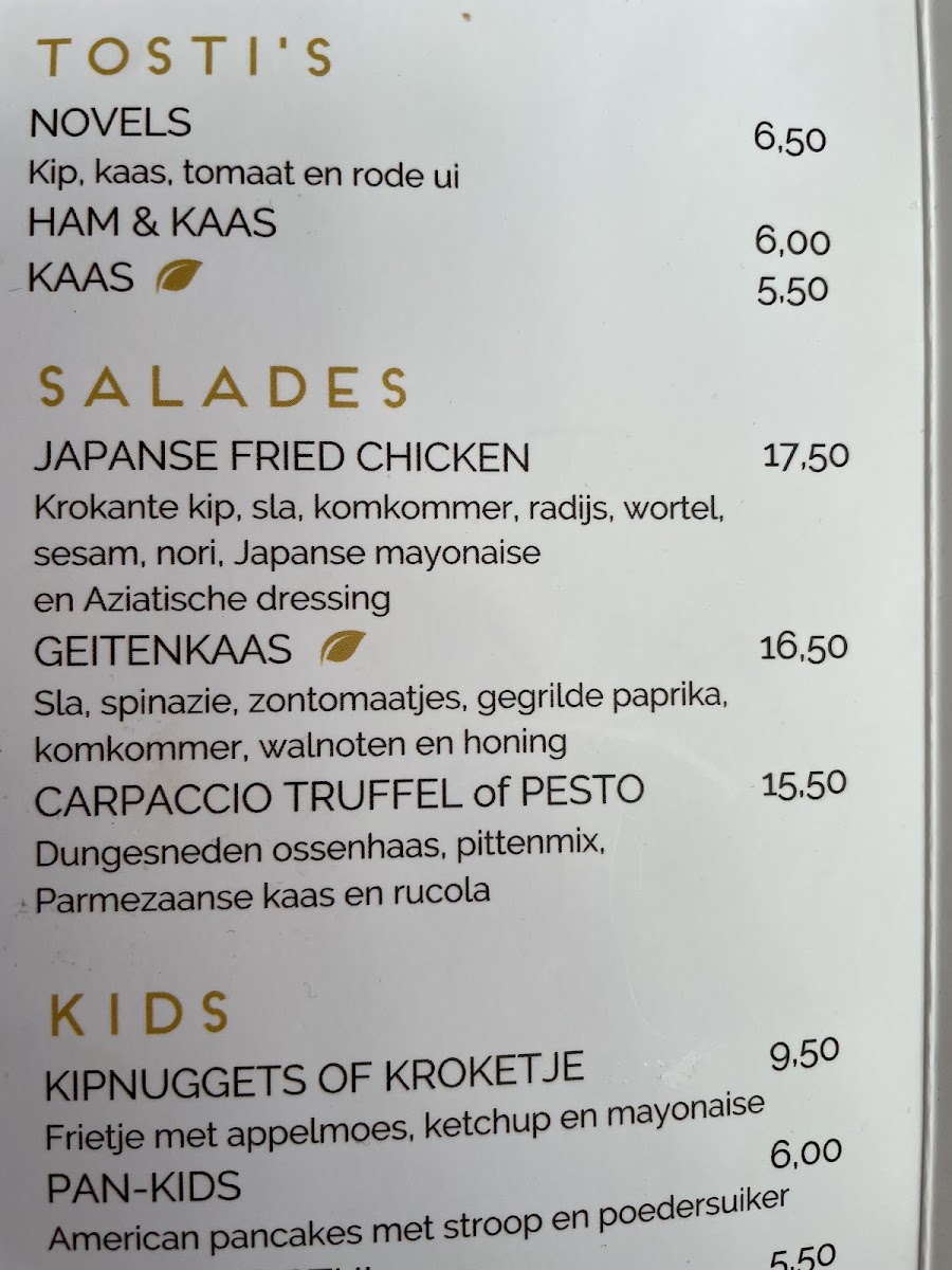 Menu Novels Zaandam-6