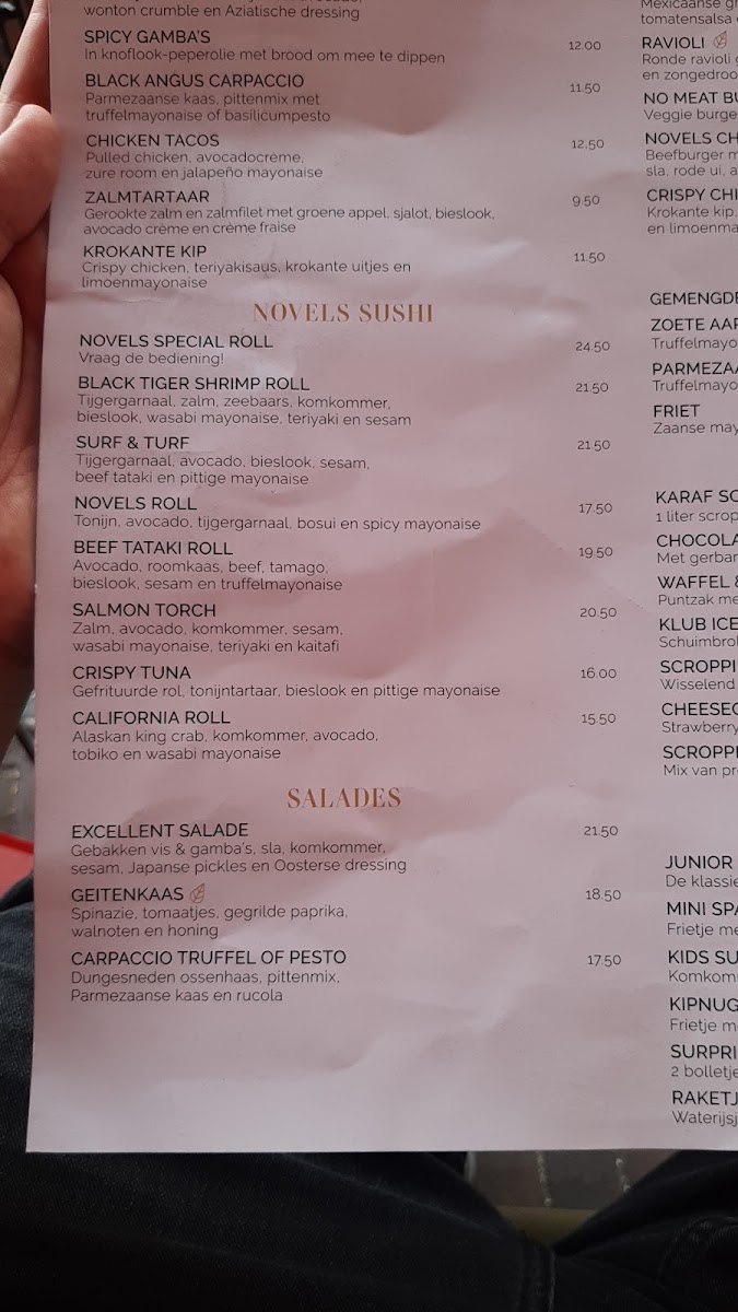 Menu Novels Zaandam-8