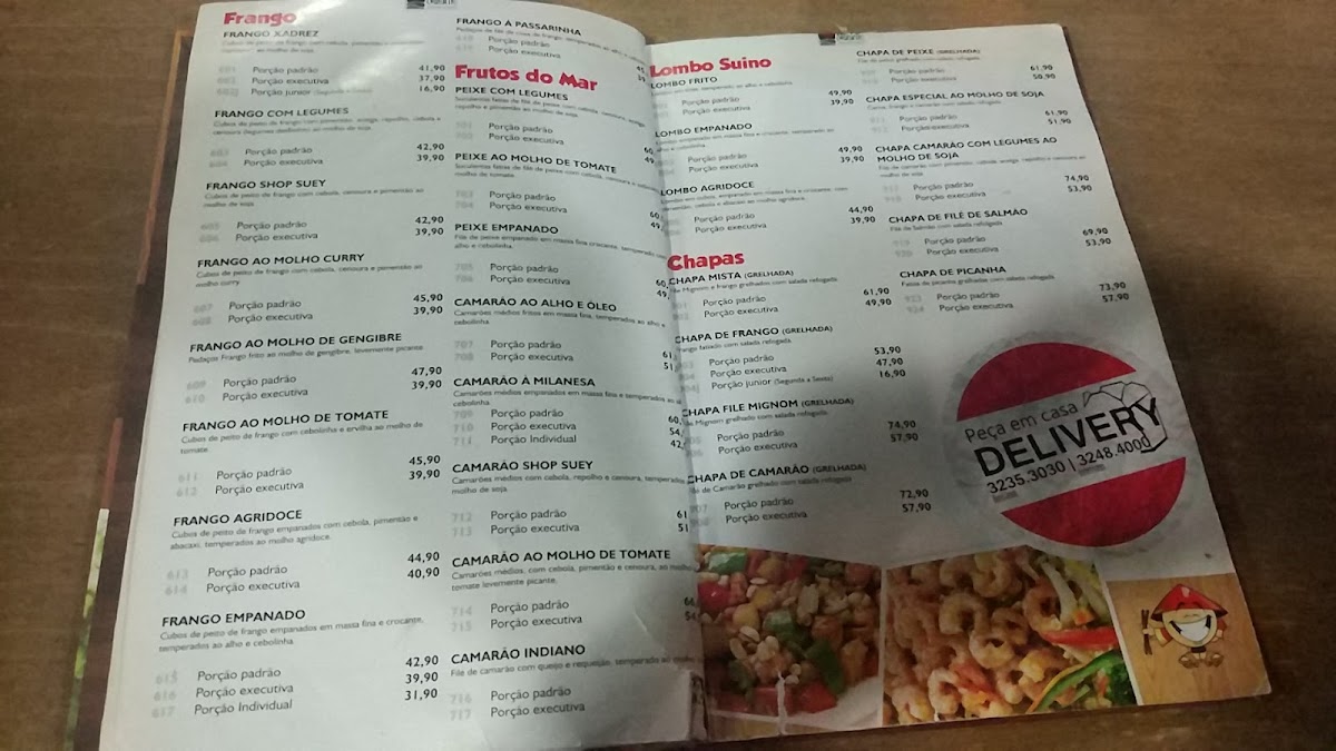 Menu Novo Oriente Restaurante Bancários-2