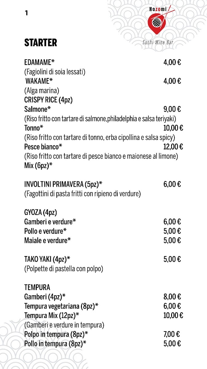 Menu Nozomi Sushi Wine Bar-8