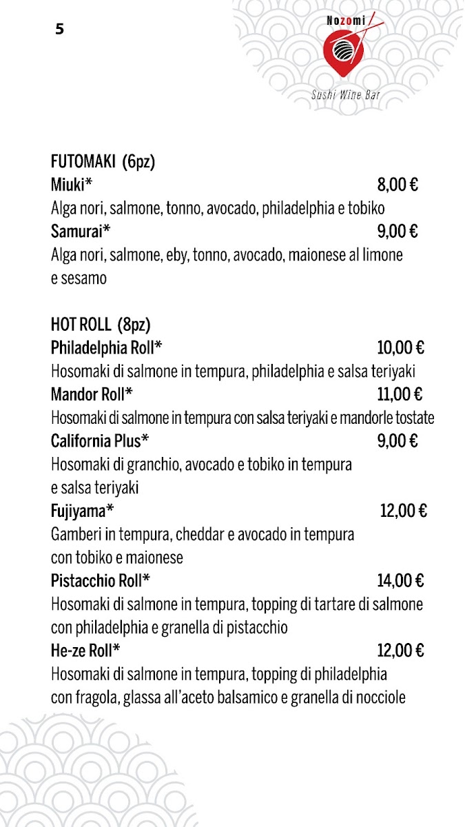 Menu Nozomi Sushi Wine Bar-9