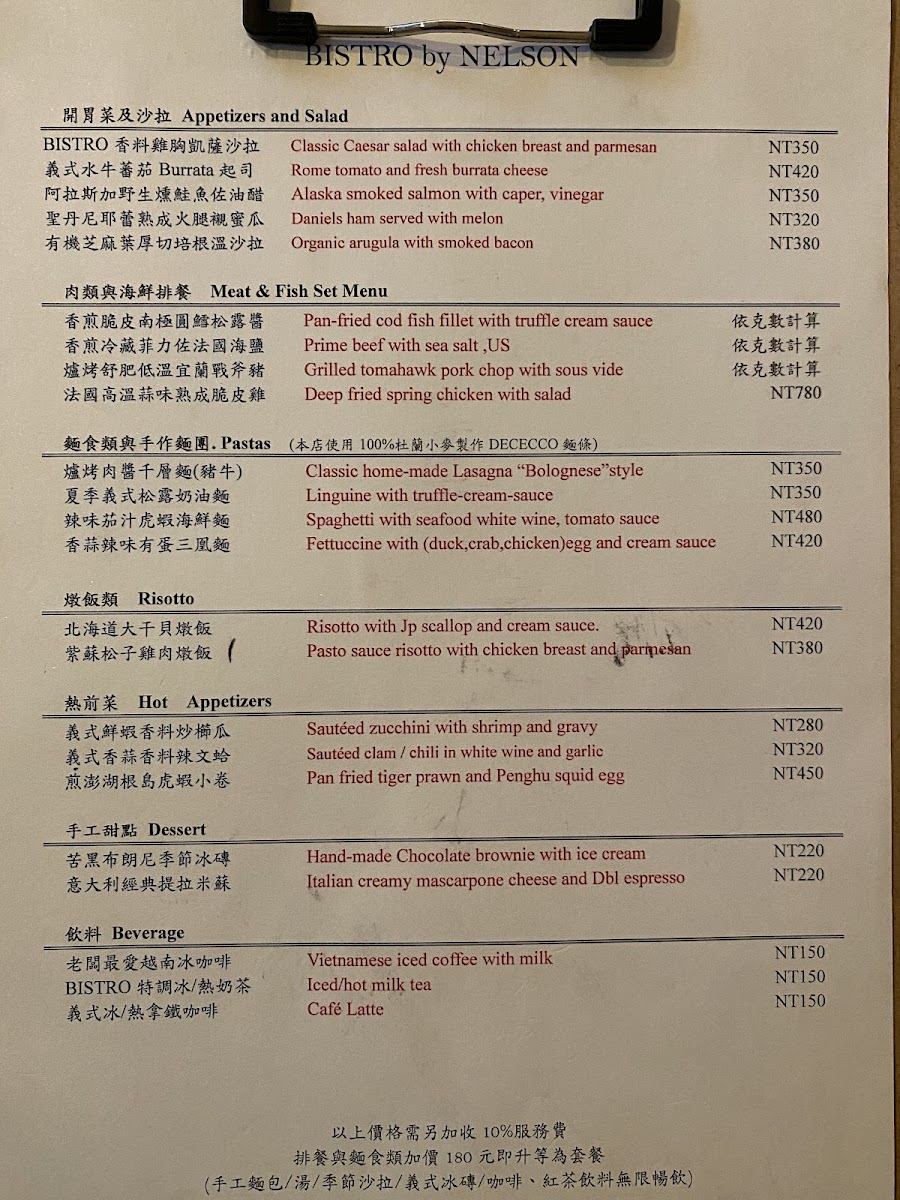Menu Ns Cucina（Bistro By Nelson）-8