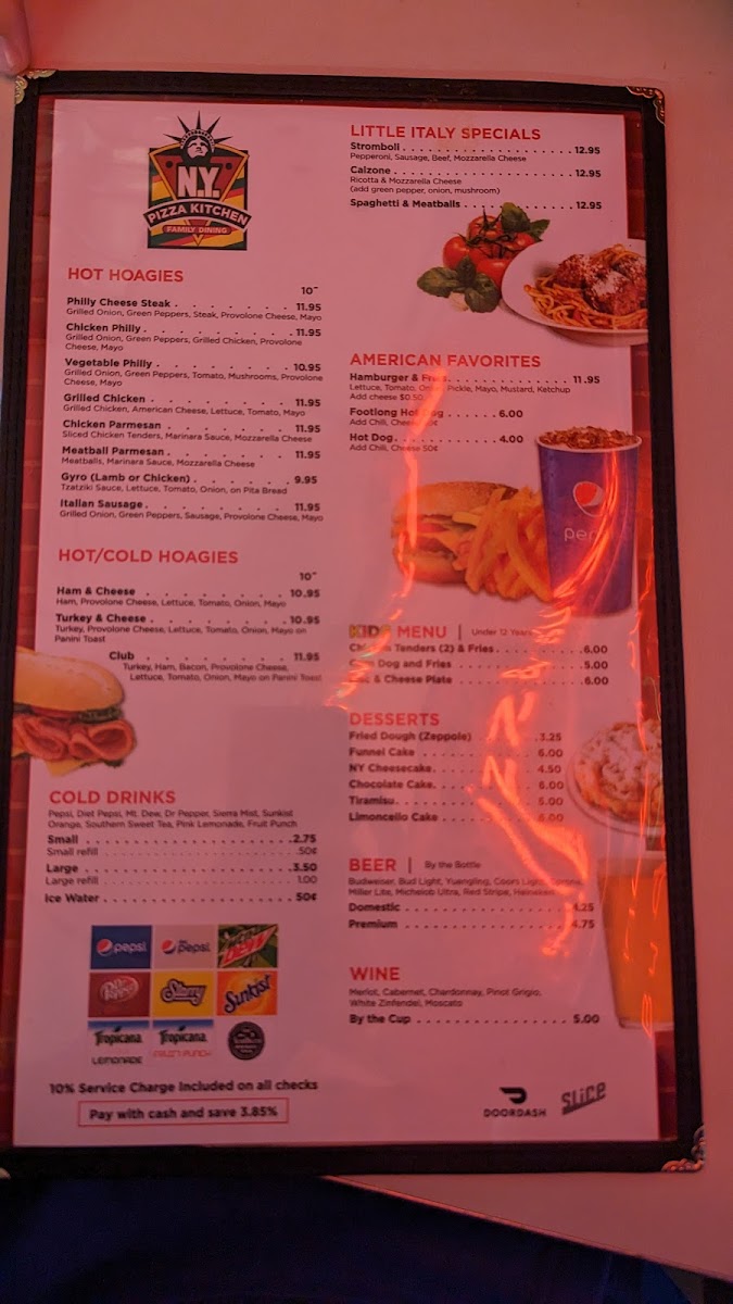 Menu Ny Pizza Kitchen Ocean Blvd-2
