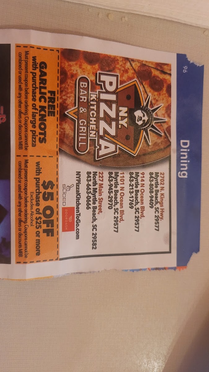 Menu Ny Pizza Kitchen Ocean Blvd-6