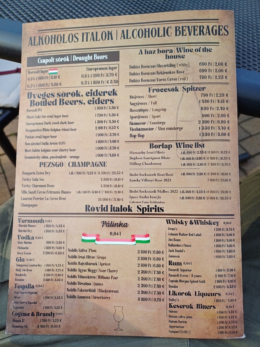 Menu Nyereg Étterem-1
