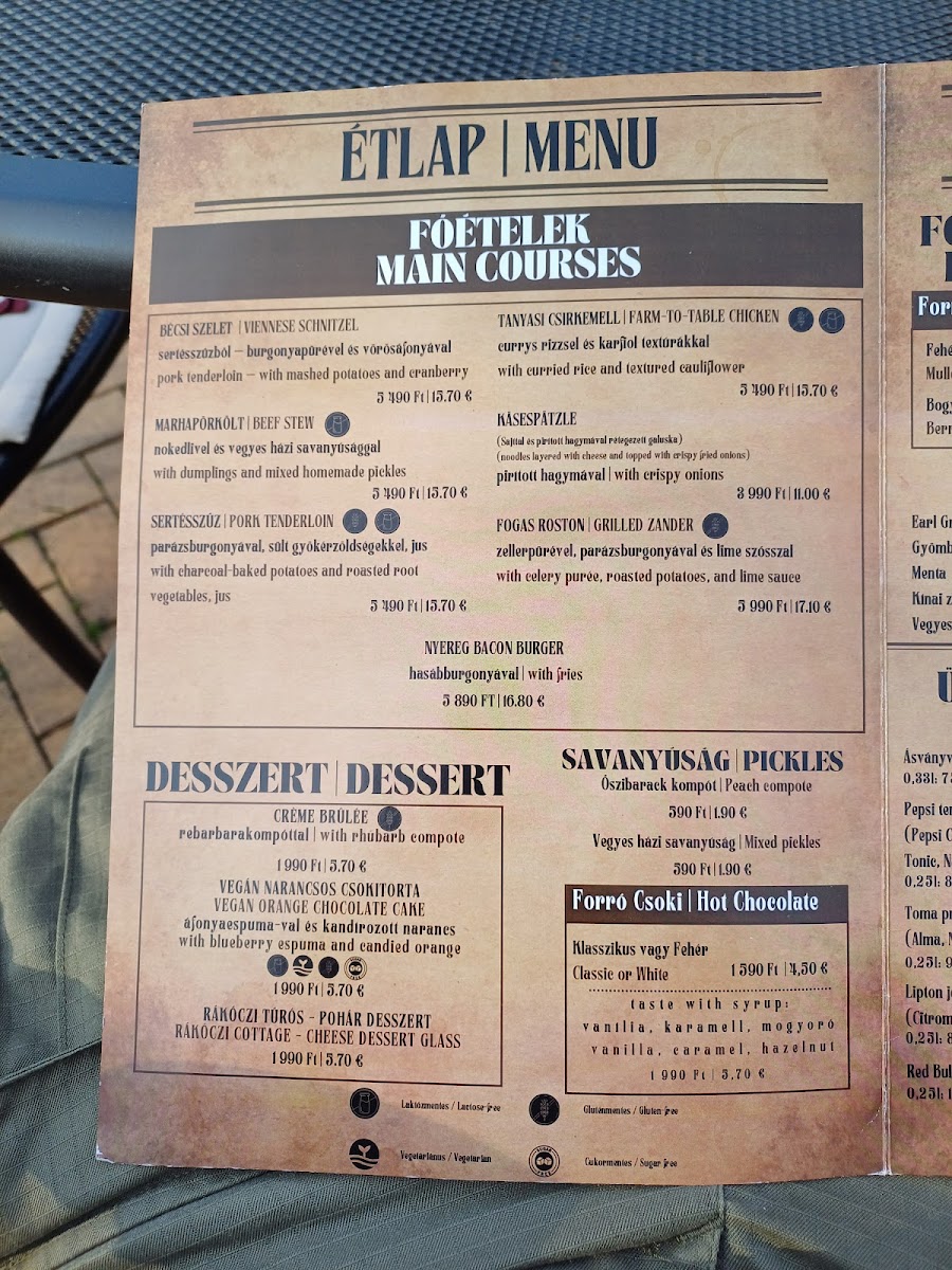 Menu Nyereg Étterem-10