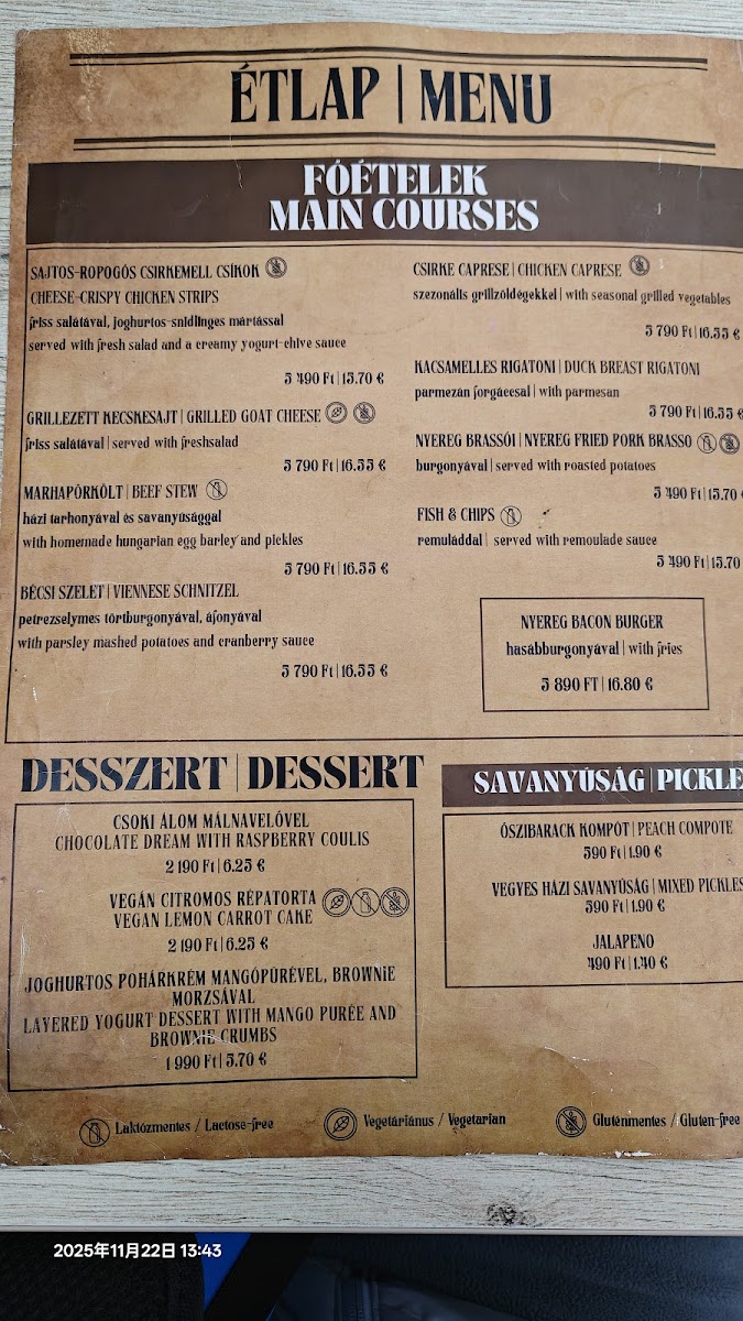 Menu Nyereg Étterem-4