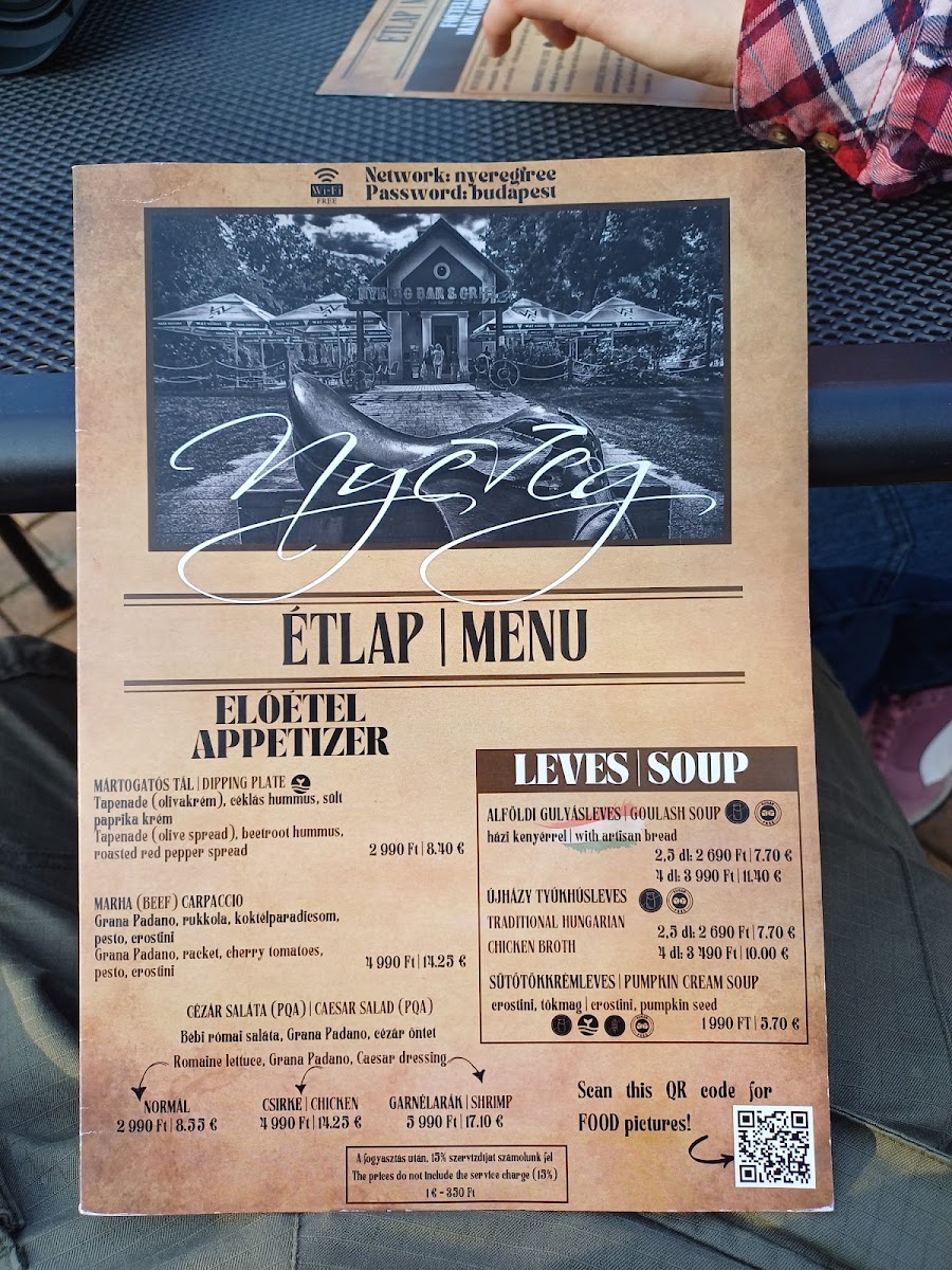 Menu Nyereg Étterem-5