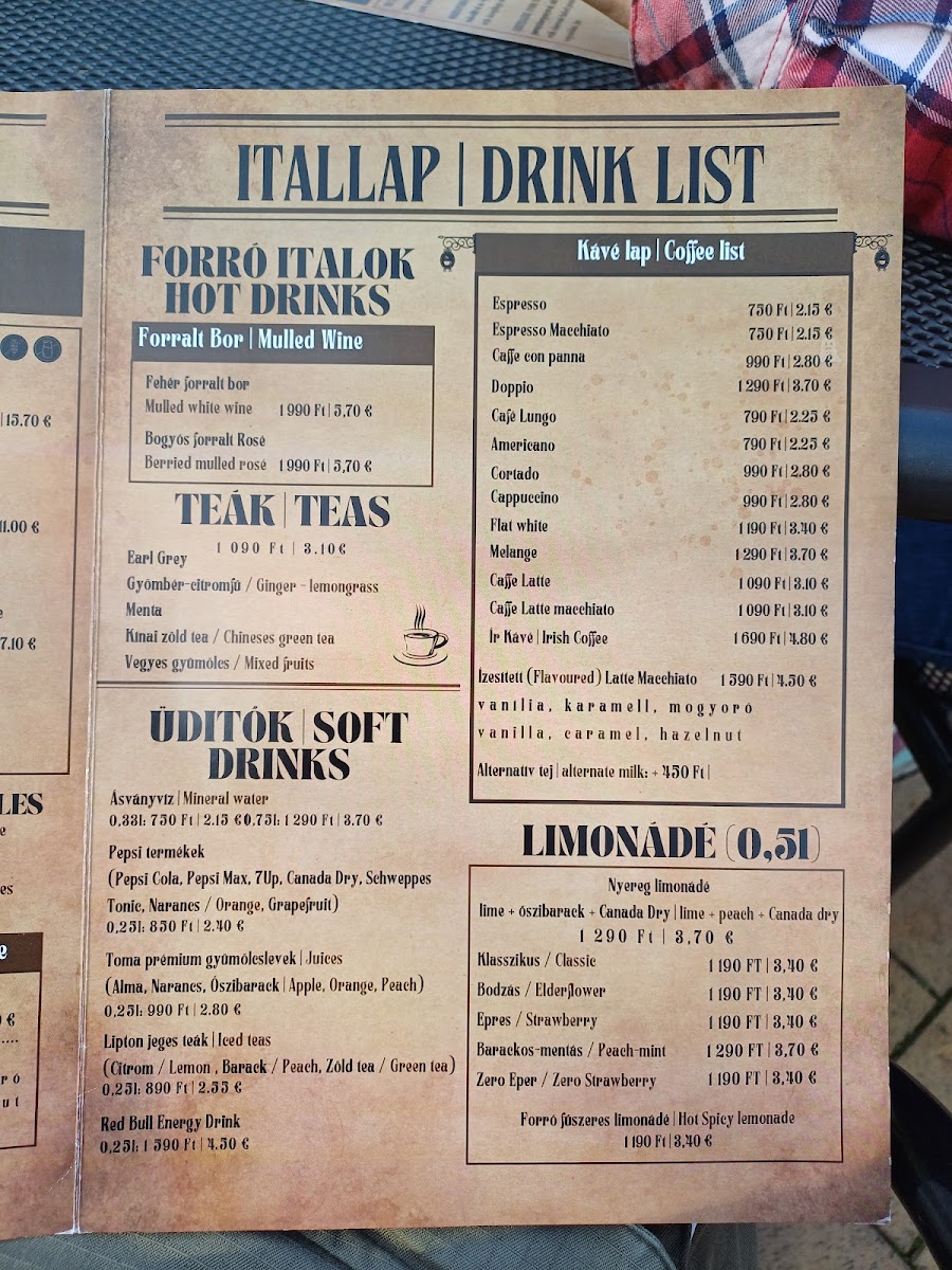 Menu Nyereg Étterem-6