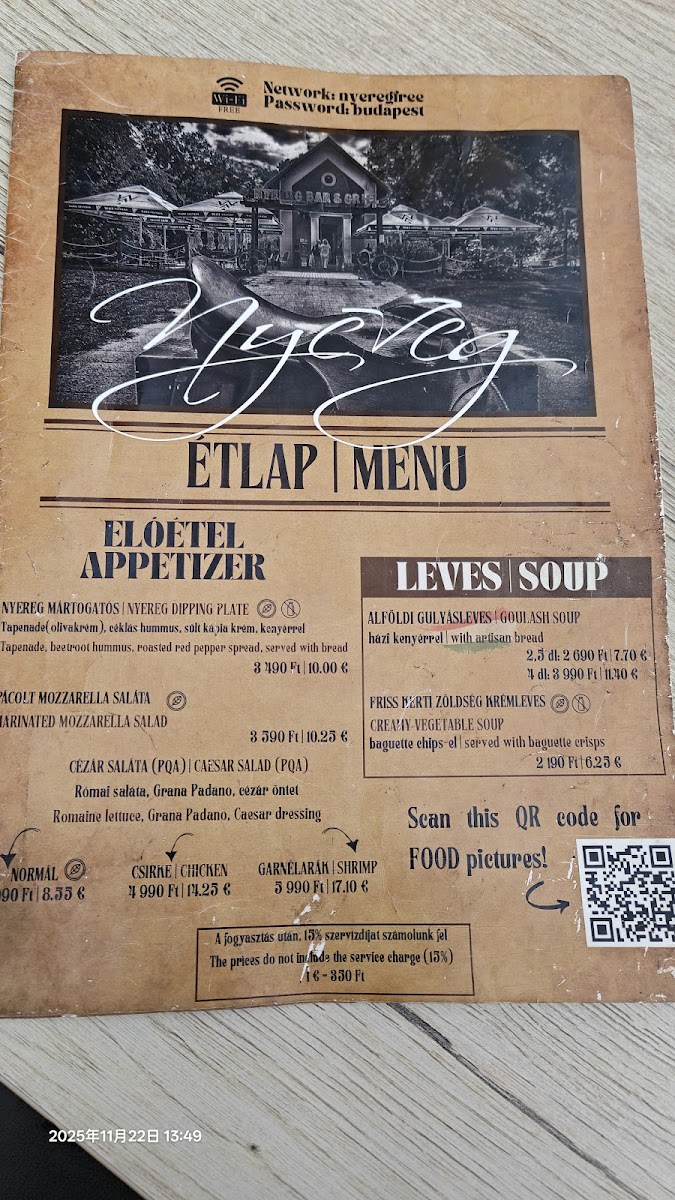 Menu Nyereg Étterem-7