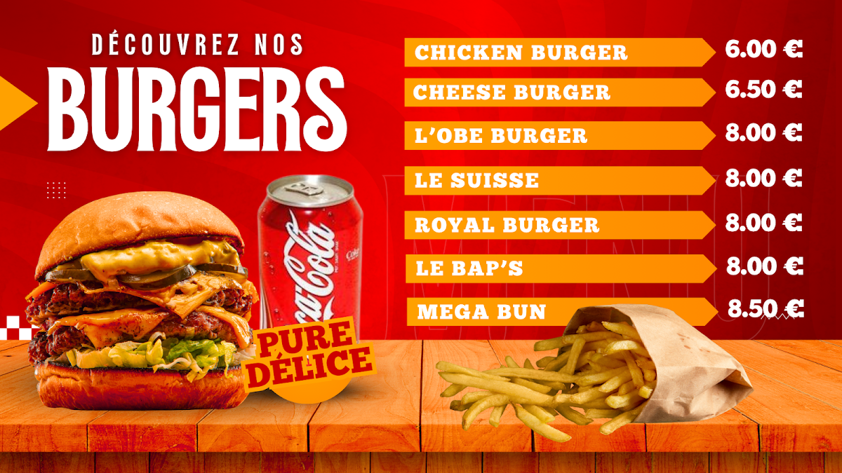 Menu O B E- Tacos - Kebab - Aix Les Bains 73100-2