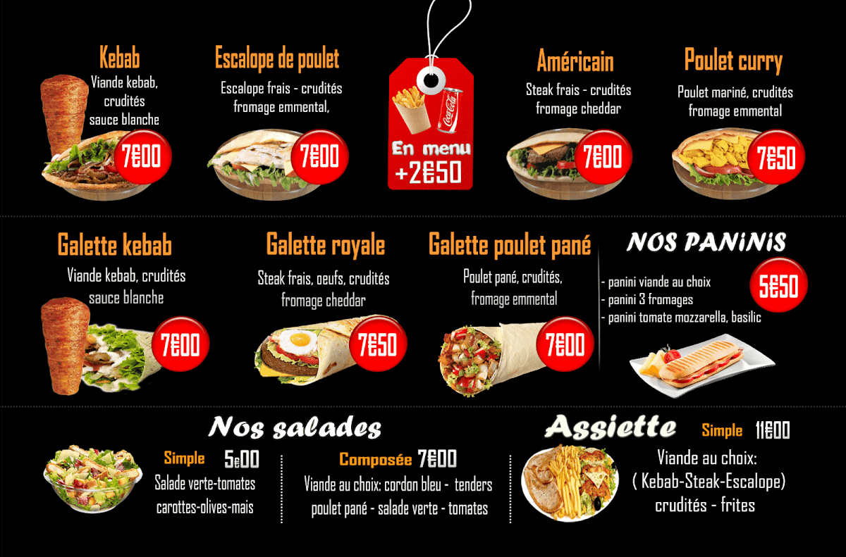 Menu O B E- Tacos - Kebab - Aix Les Bains 73100-3