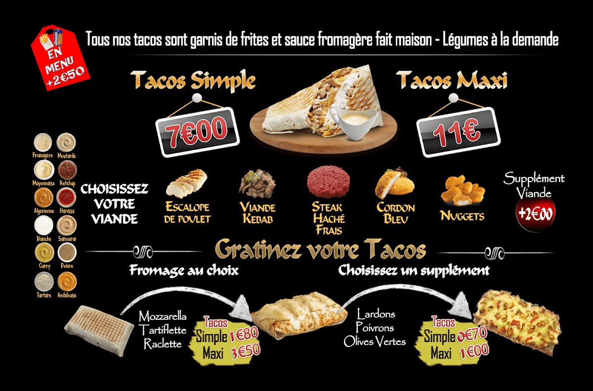 Menu O B E- Tacos - Kebab - Aix Les Bains 73100-5