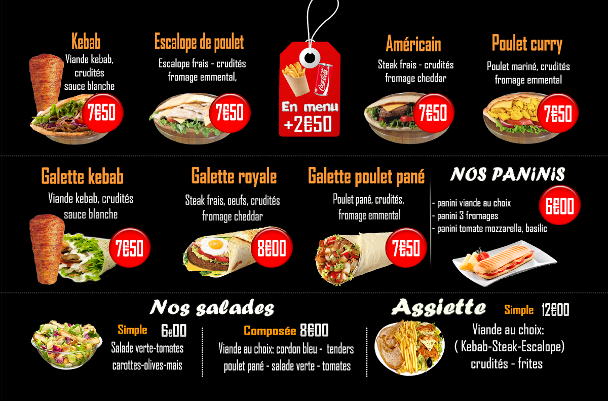 Menu O B E- Tacos - Kebab - Aix Les Bains 73100-7
