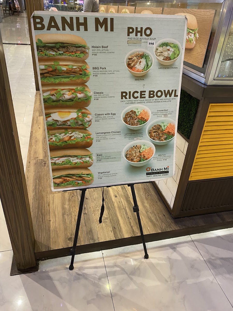 Menu O' Banh Mi - Robinson's Galleria-3
