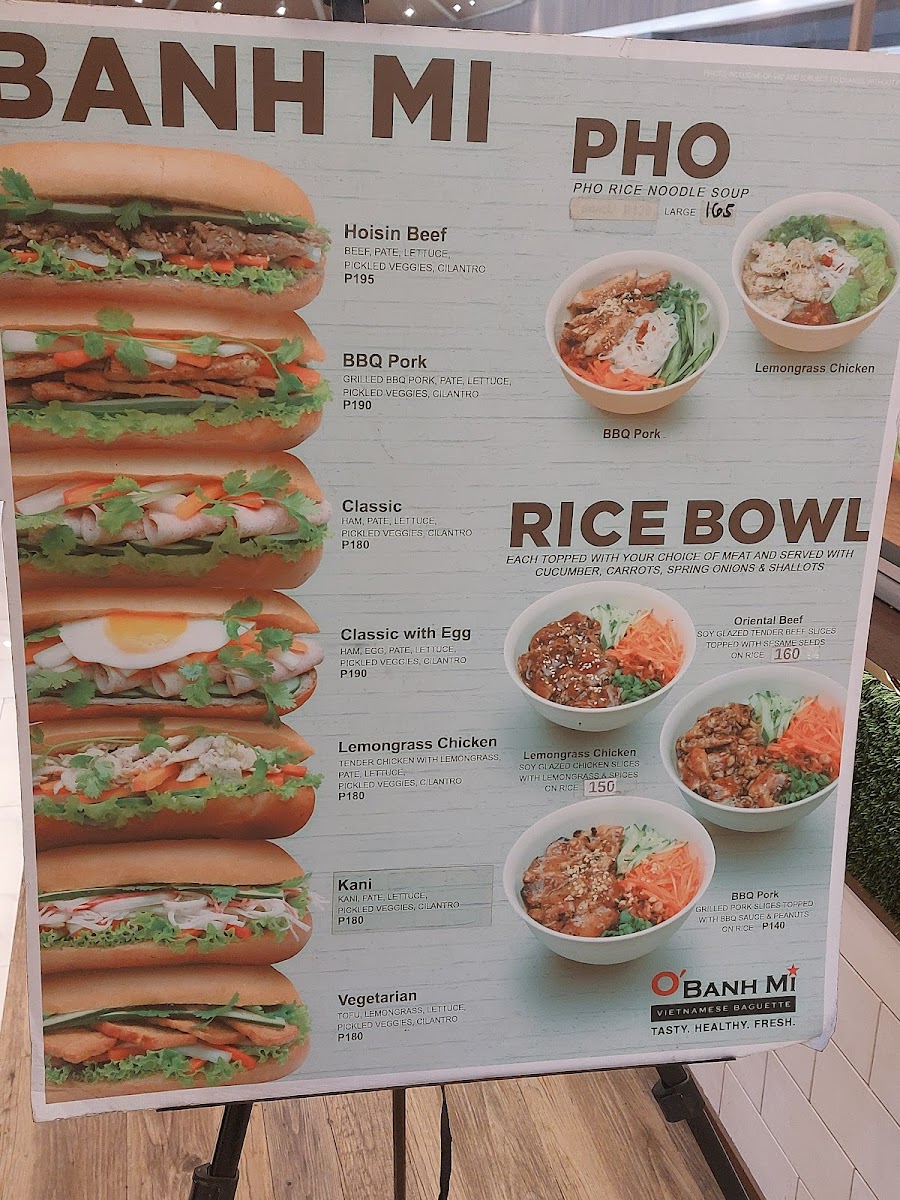Menu O' Banh Mi - Robinson's Galleria-4