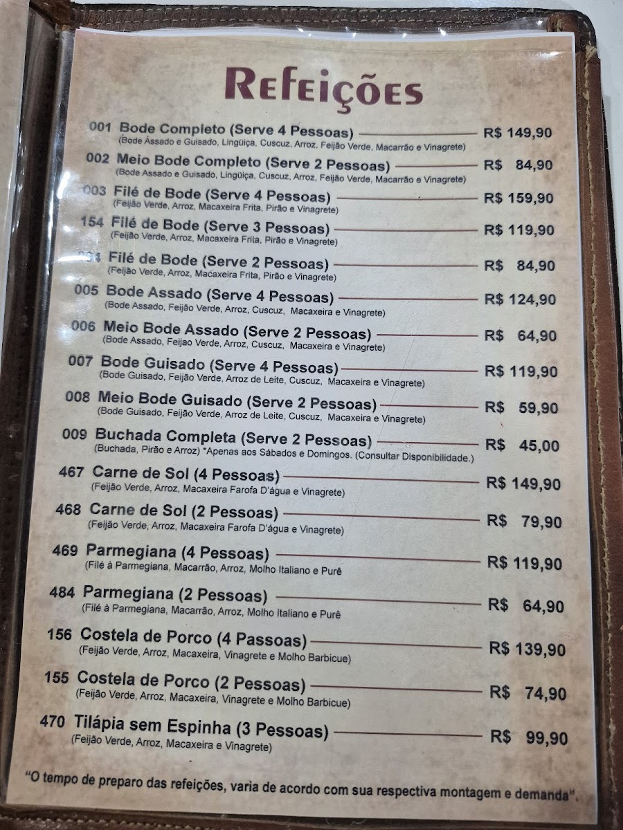 Menu O Bodão Bar E Restaurante-1