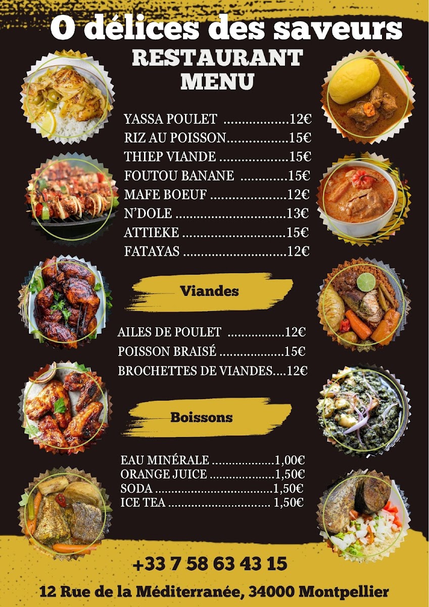 Menu Ô Délices Des Saveurs-1