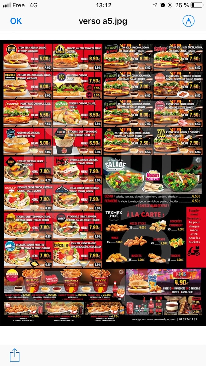 Menu O Family H-4