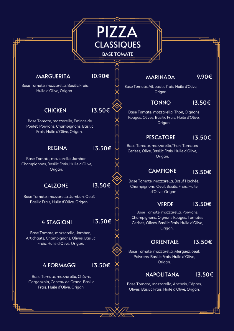 Menu O' Flagrant Delice Pizza-1