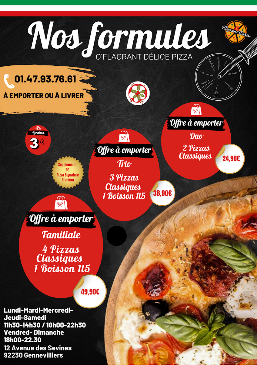 Menu O' Flagrant Delice Pizza-9
