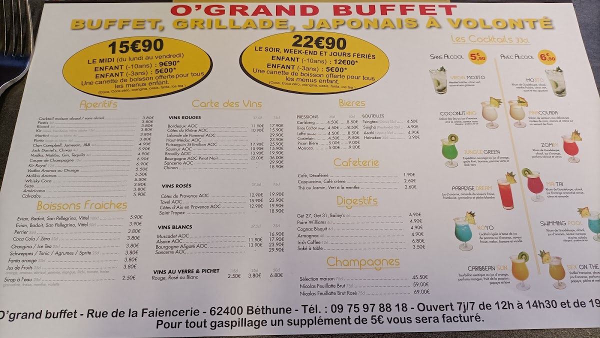 Menu Ô Grand Buffet-10