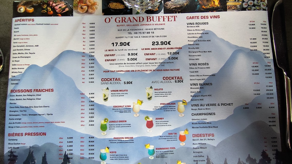 Menu Ô Grand Buffet-2