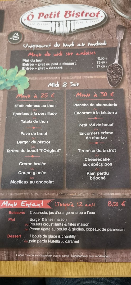Menu O Petit Bistrot Cadaujac-6