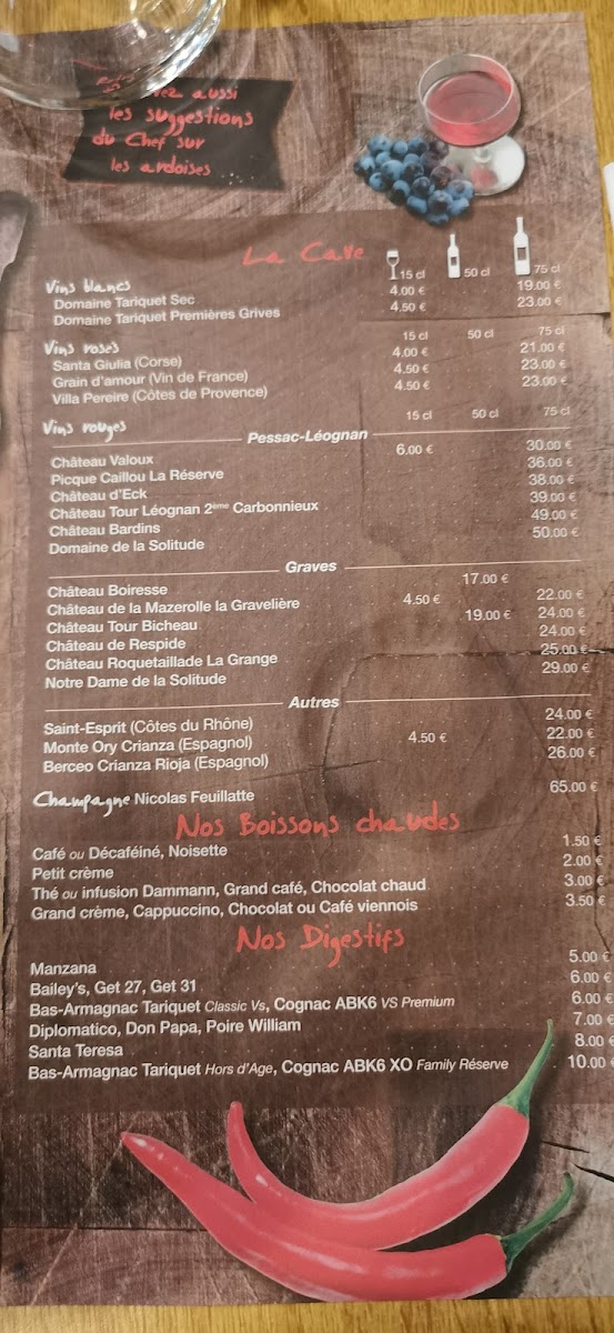 Menu O Petit Bistrot Cadaujac-7