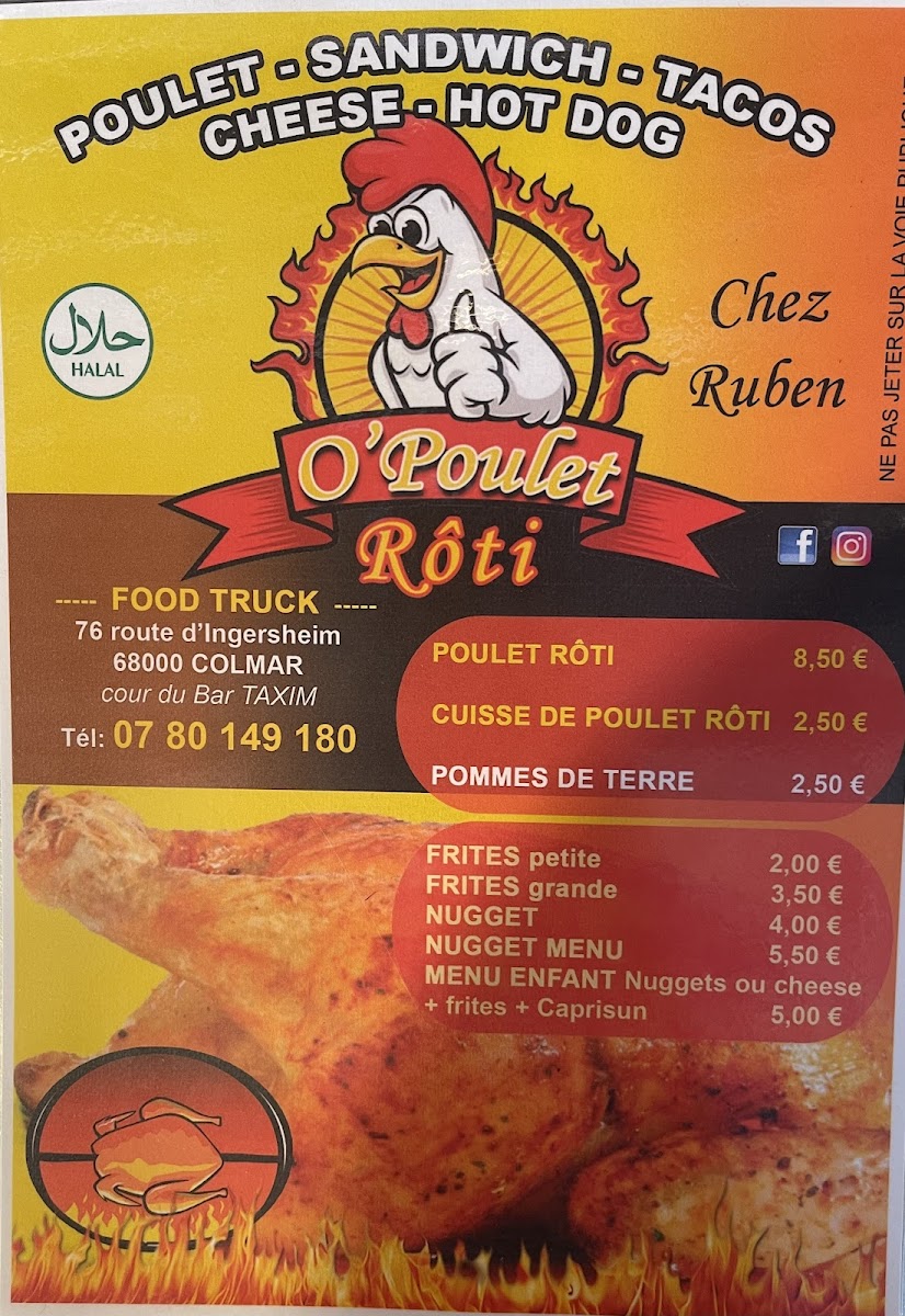 Menu O Poulet Roti Colmar-3