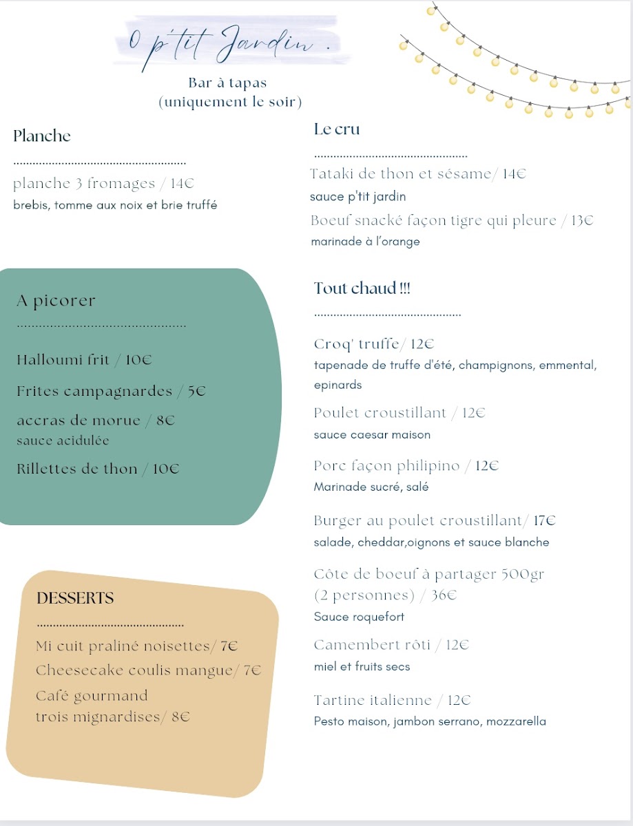 Menu O P'tit Jardin-1