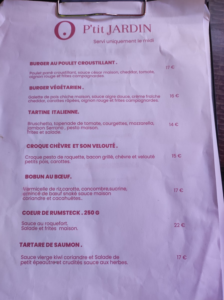 Menu O P'tit Jardin-4