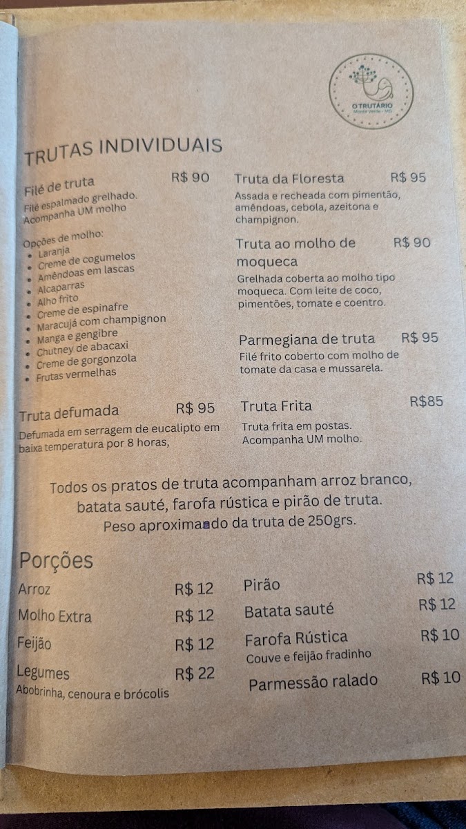Menu O Trutário - Gastronomia E Turismo-6