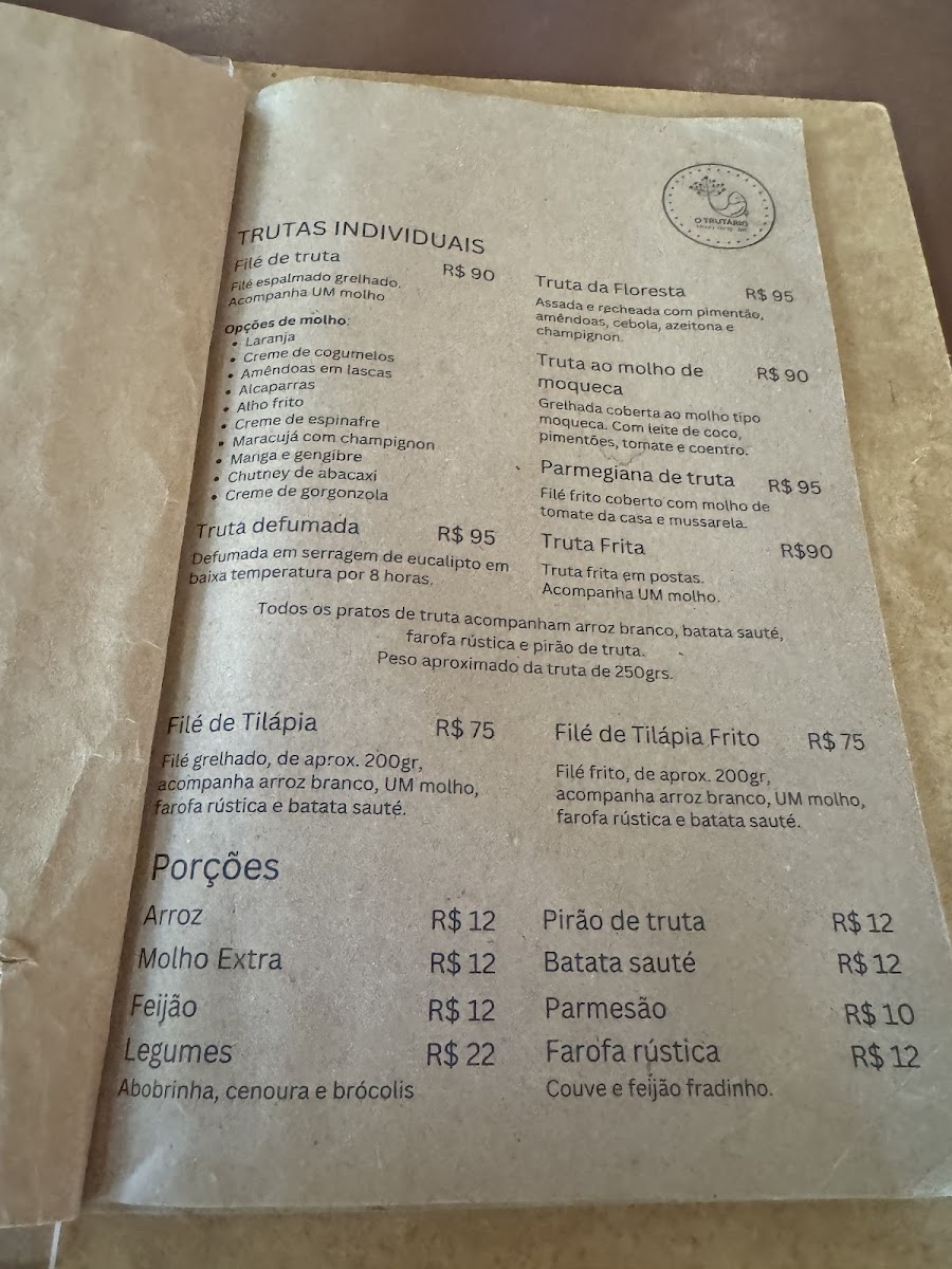 Menu O Trutário - Gastronomia E Turismo-7