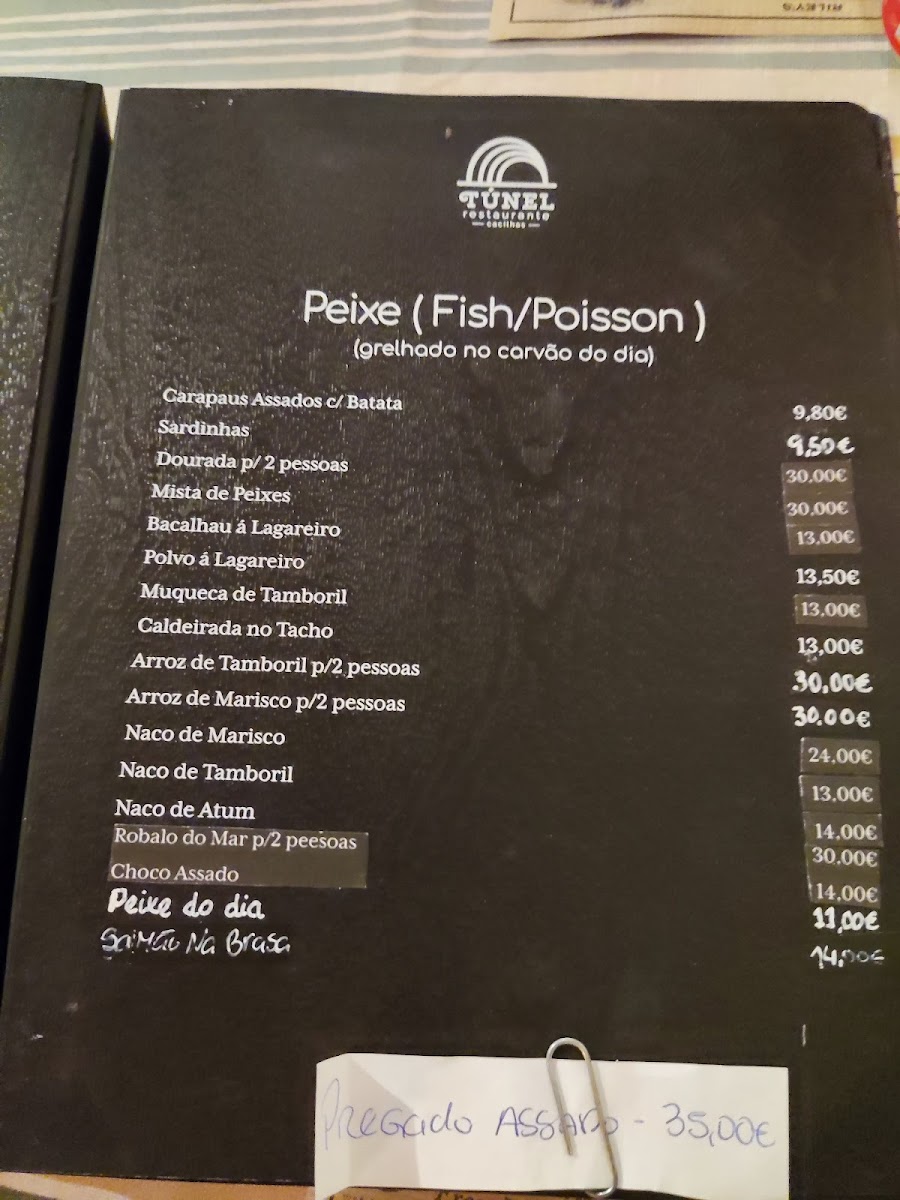Menu O Túnel-1