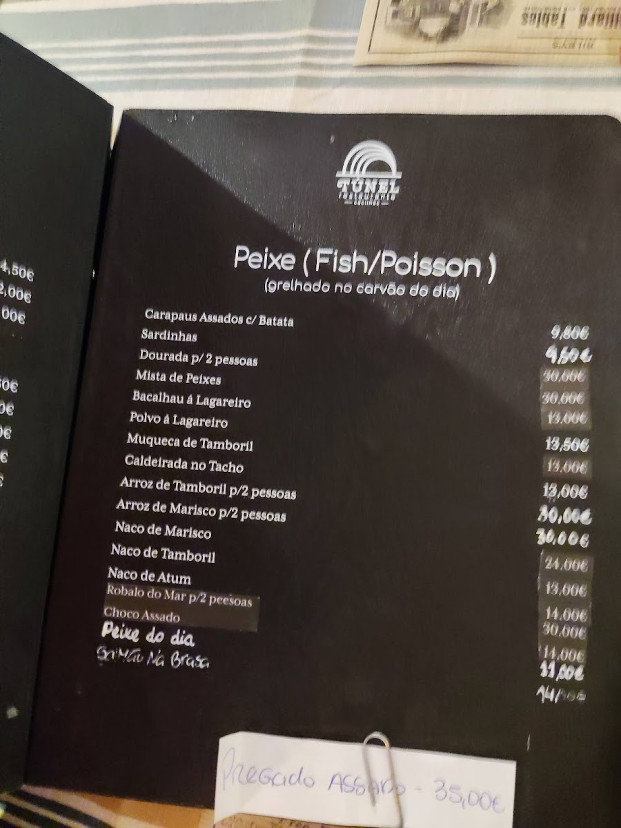 Menu O Túnel-2