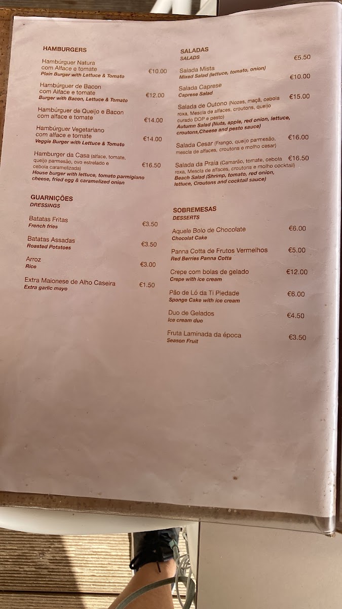 Menu O Zeca-1