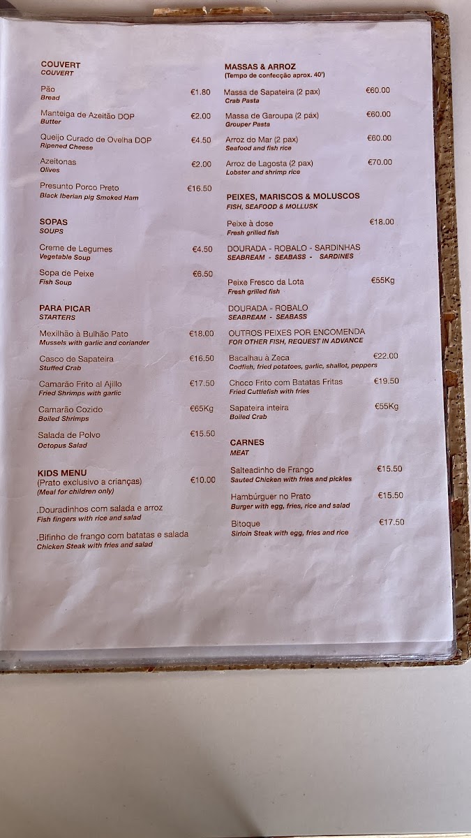 Menu O Zeca-3
