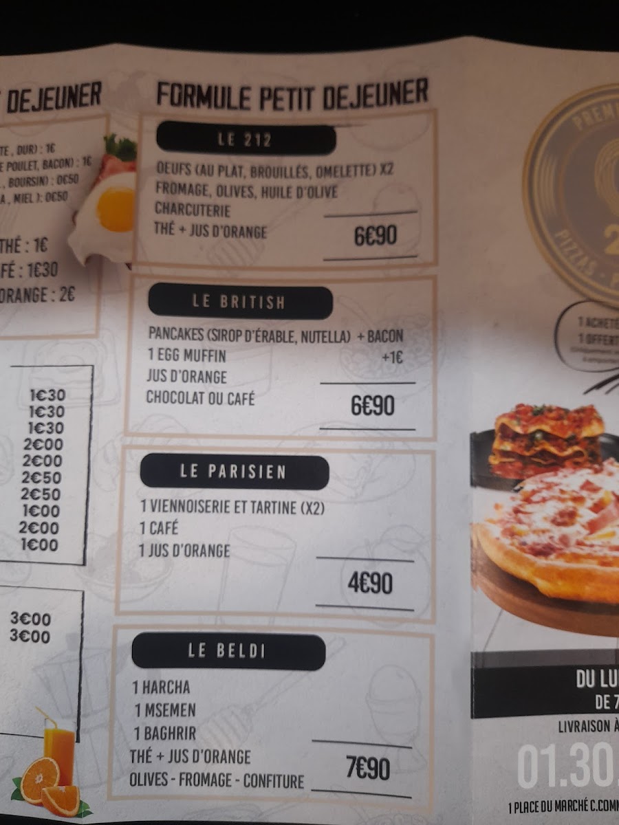 Menu O'212 Salon De The Crêperie Pizza Feu De Bois-4